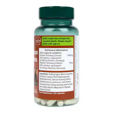 H&B Korean & Siberian Ginseng Complex for immunity, energy, and overall health